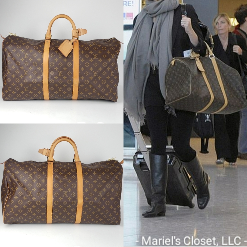 Authentic Louis Vuitton Keepall 55 Duffel Bag #2442M - Picture 3 of 10